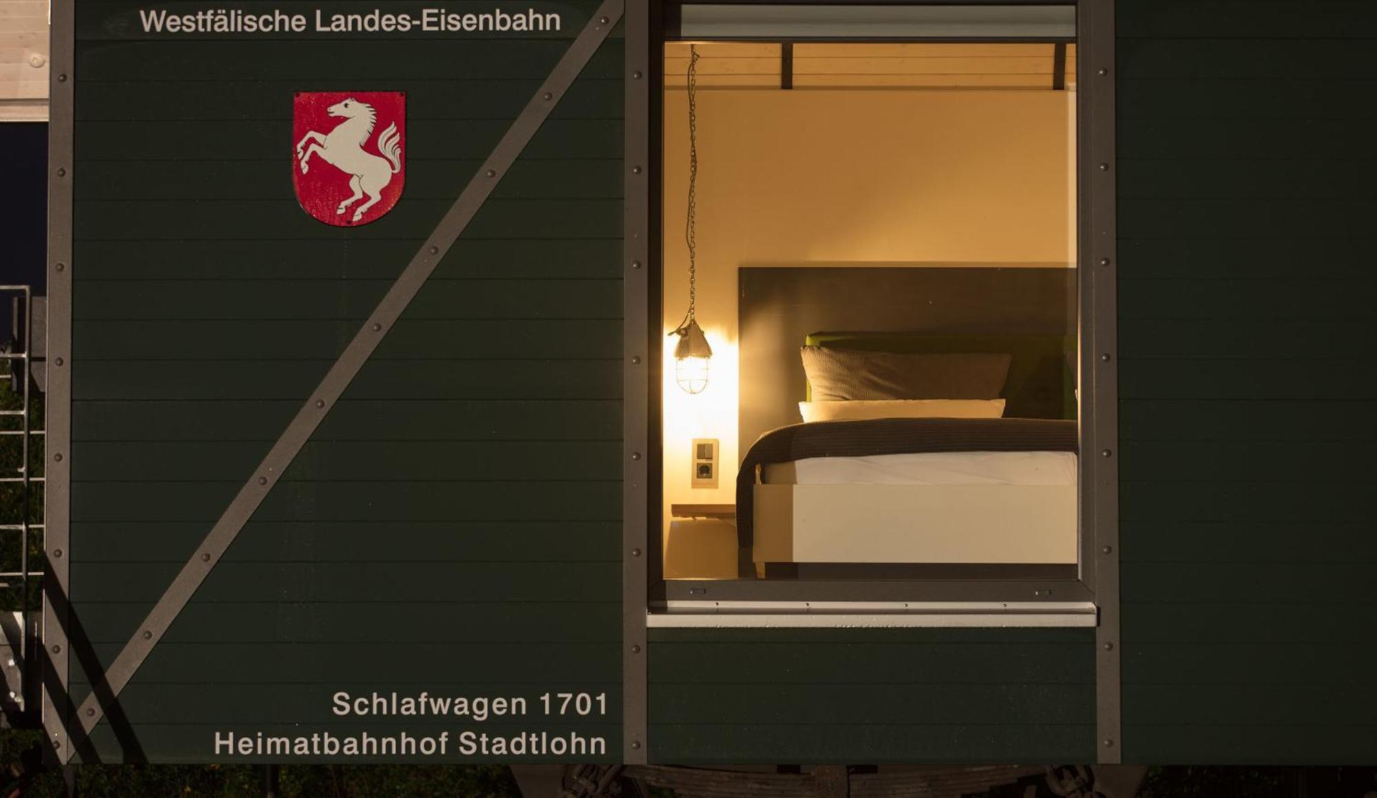 Lokomotel-Waggon, Luxus Appartment Im Eisenbahnwaggon Stadtlohn Exterior foto