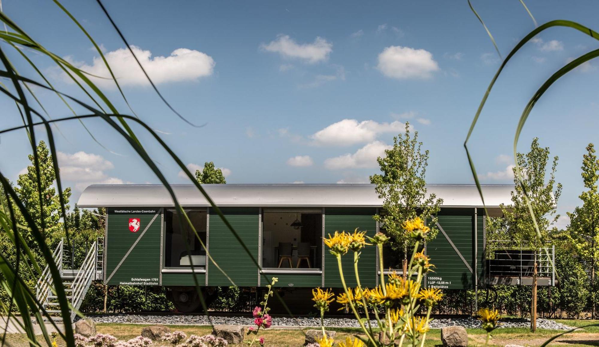 Lokomotel-Waggon, Luxus Appartment Im Eisenbahnwaggon Stadtlohn Exterior foto