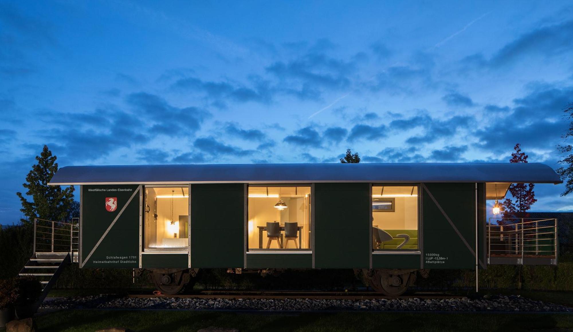 Lokomotel-Waggon, Luxus Appartment Im Eisenbahnwaggon Stadtlohn Exterior foto