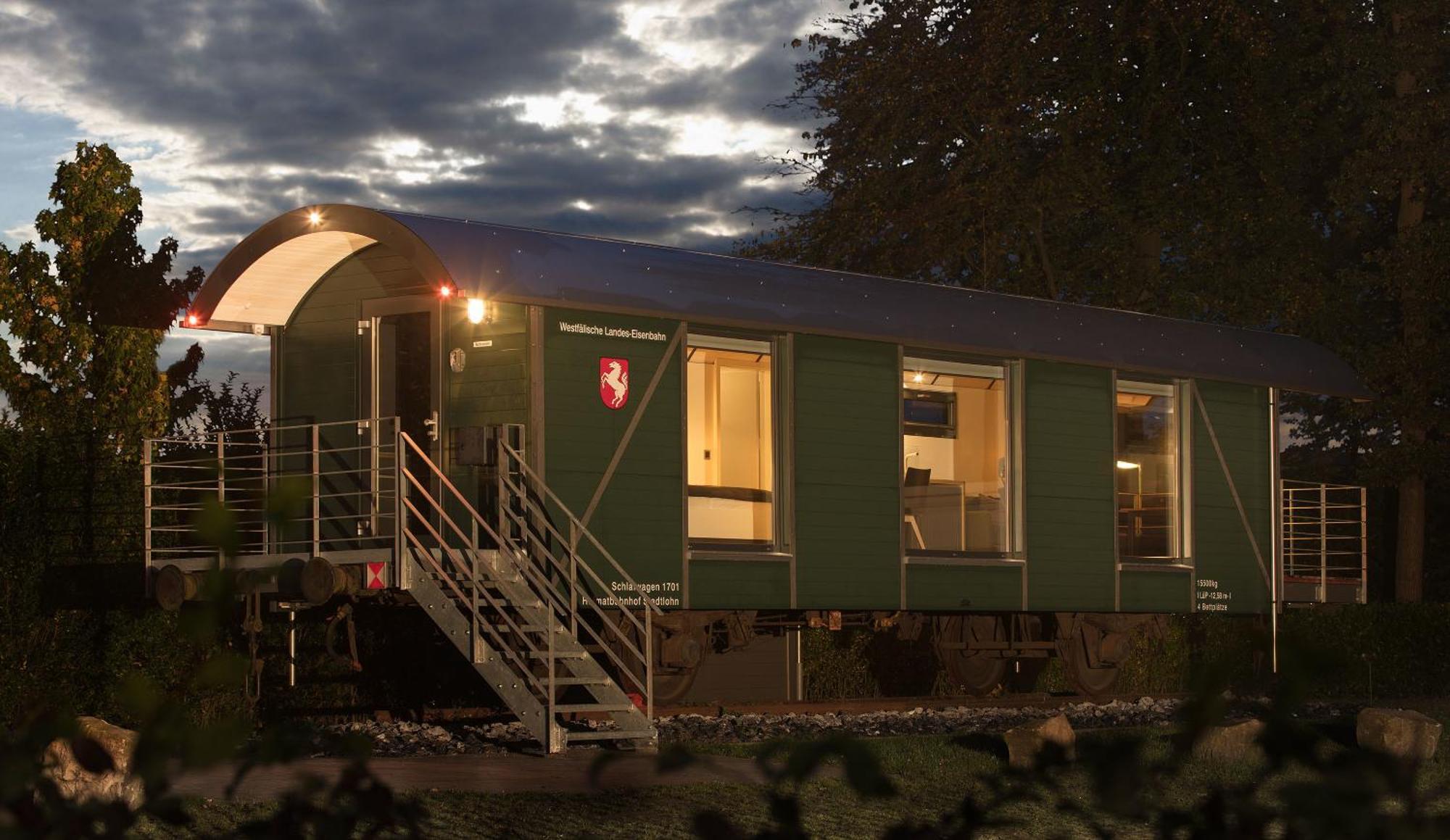 Lokomotel-Waggon, Luxus Appartment Im Eisenbahnwaggon Stadtlohn Exterior foto